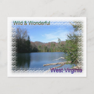 Carte Postale Lac Rustique Virginie-Occidentale