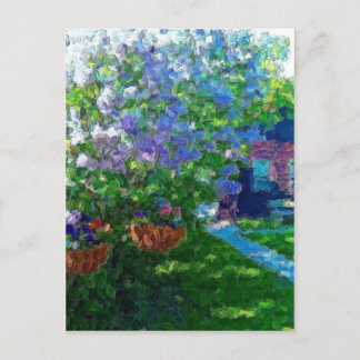 Carte Postale lac sauvage lilas