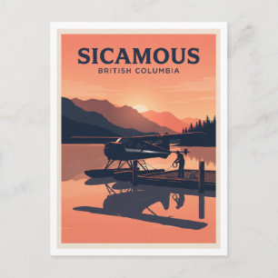Carte Postale Lac Shuswap à Sicamous Canada