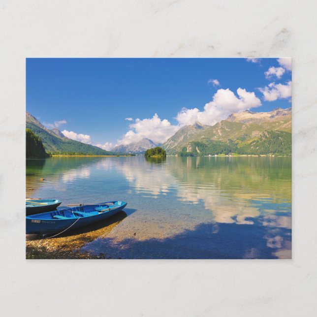 Carte Postale Lac Sils, à Graubünden, Suisse (Devant)