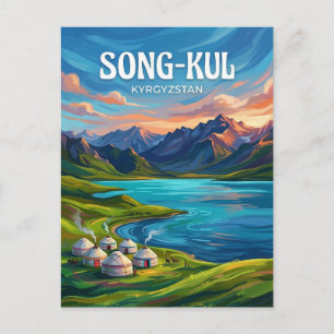 Carte Postale Lac Song-Kul Kirghizistan