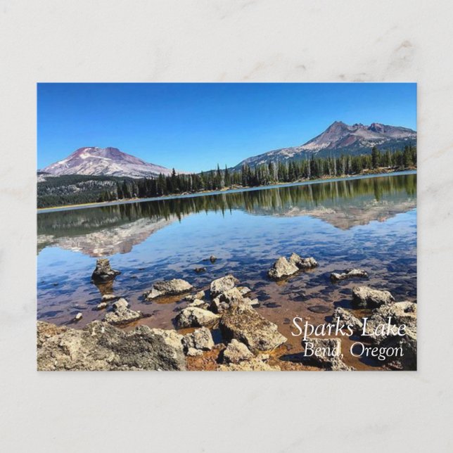 Carte Postale Lac Sparks, Oregon (Devant)