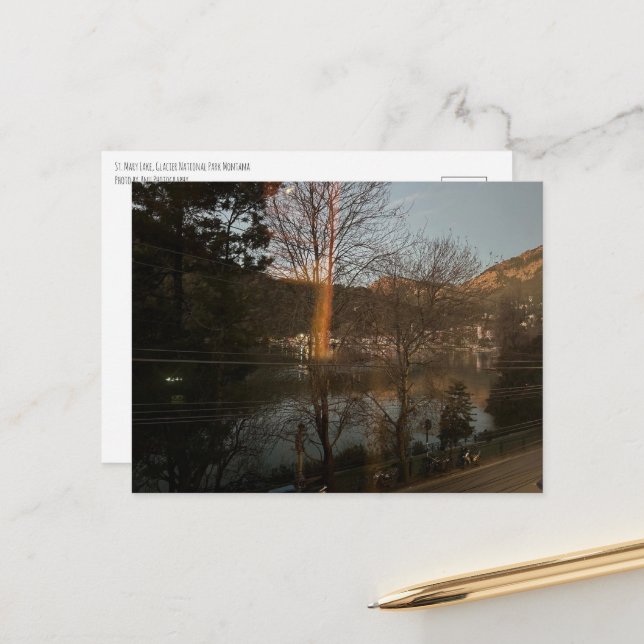 Carte Postale Lac St. Mary (Devant/Arrière en situation)