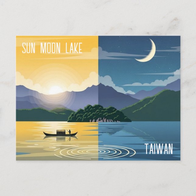 Carte Postale Lac Sun Moon Taïwan (Devant)
