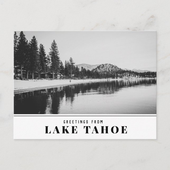 Carte Postale Lac Tahoe à Pinewild avec Round Hill et Pine Tr (Devant)