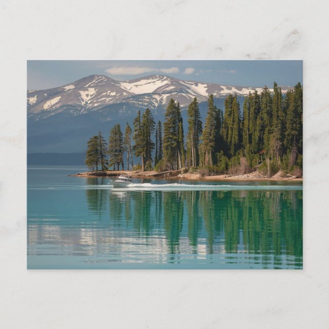Carte Postale Lac Tahoe Californie et Nevada (Devant)