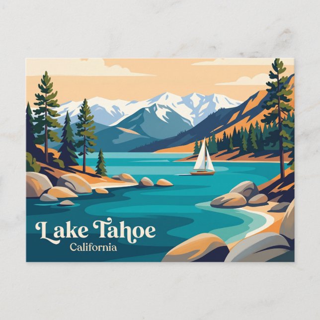 Carte Postale Lac Tahoe États-Unis (Devant)