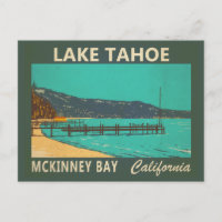 Lac Tahoe McKinney Bay Californie Vintage