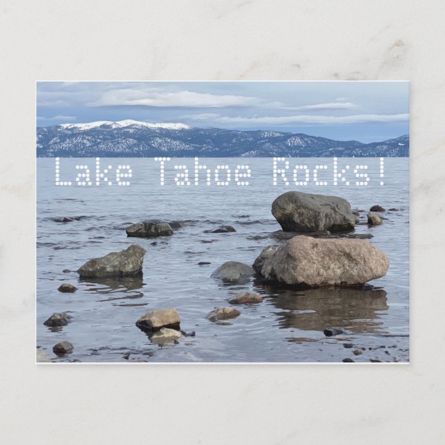 Carte Postale Lac Tahoe Rocks ! (Devant)