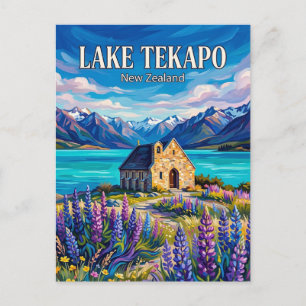 Carte Postale Lac Tekapo Nouvelle-Zélande