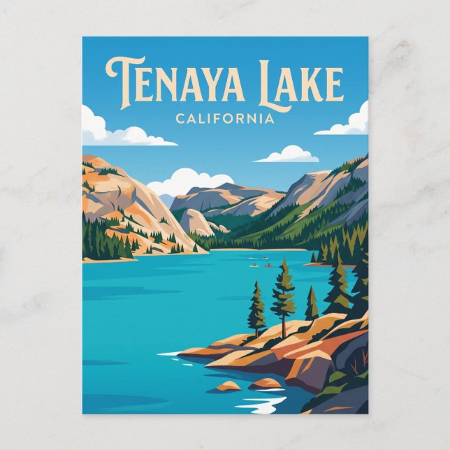 Carte Postale Lac Tenaya États-Unis (Devant)