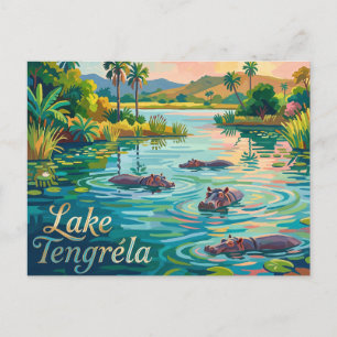 Carte Postale Lac Tengréla (hippopotames) Burkina Faso