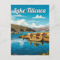 Lac Titicaca Flottant Îles Vintage