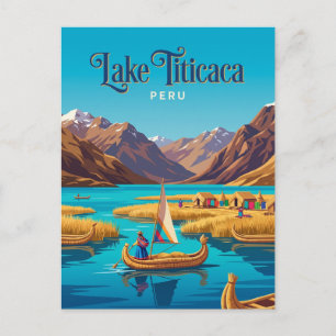 Carte Postale Lac Titicaca Pérou