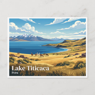 Carte Postale Lac Titicaca Puno Pérou