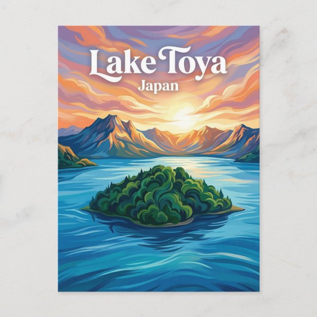 Carte Postale Lac Toya Japon (Devant)