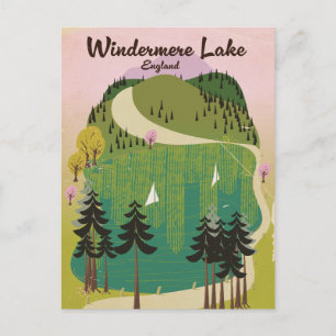 Carte Postale lac windermere poster Voyage