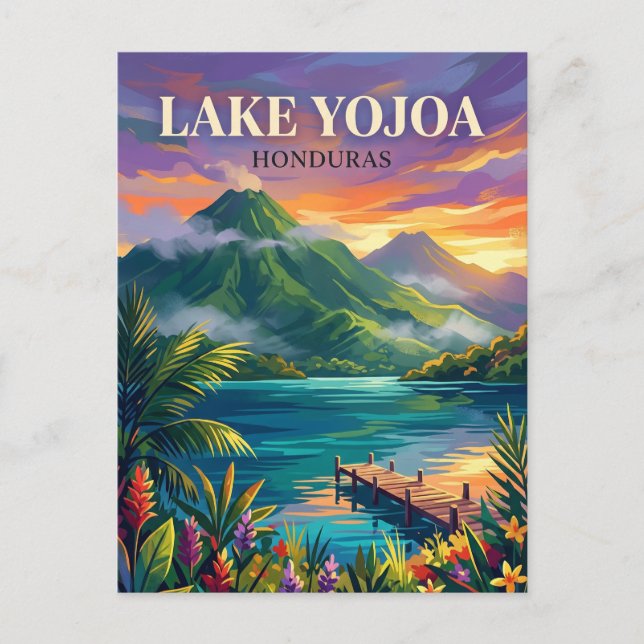 Carte Postale Lac Yojoa Honduras (Devant)
