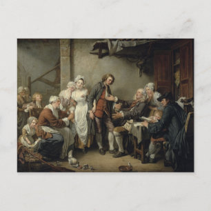 Carte Postale L'accord de village, 1761