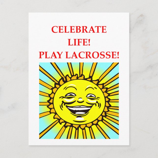 CARTE POSTALE LACROSSE (Devant)