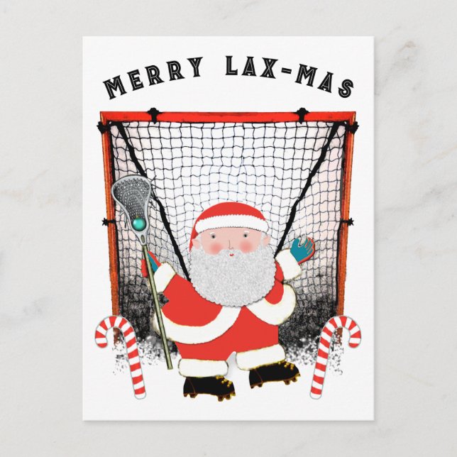 Carte Postale Lacrosse Noël (Devant)