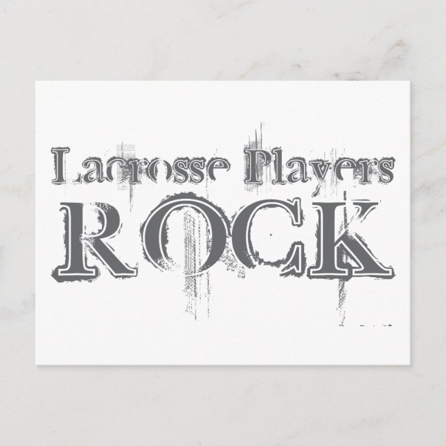 Carte Postale Lacrosse Players Rock (Devant)
