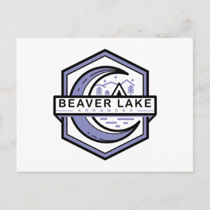 Carte Postale lacs beaver arkansas lune hexa