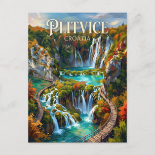 Carte Postale Lacs de Plitvice Croatie