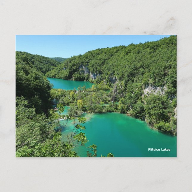 Carte Postale Lacs de Plitvice Croatie (Devant)