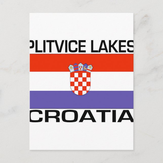 Carte Postale Lacs de Plitvice, Croatie (Devant)