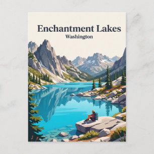 Carte Postale Lacs Enchantment Washington