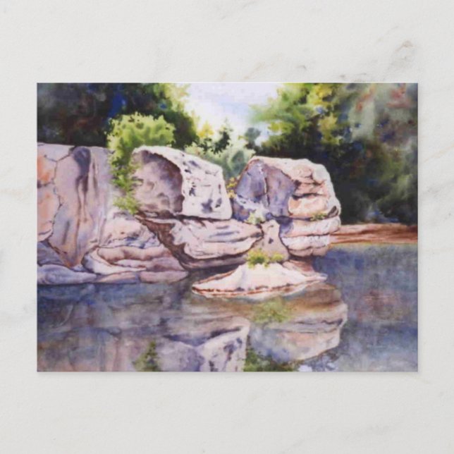 Carte postale Lacs et ruisseaux (Devant)