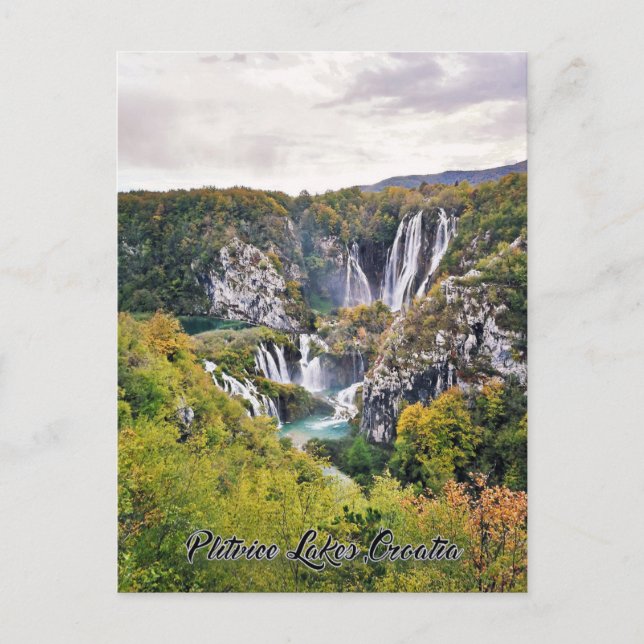 Carte Postale Lacs Plitvice, Croatie - Parc national (Devant)