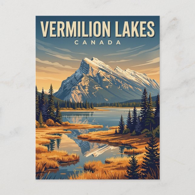 Carte Postale Lacs Vermilion Canada (Devant)