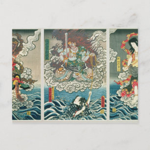 Carte Postale L'acteur Ichikawa Ebizo V comme la divinité Fudo M