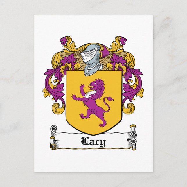 Carte Postale Lacy Family Crest (Devant)