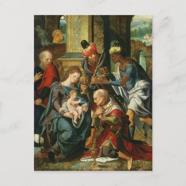 Carte Postale L'Adoration des Mages, 1530 (Devant)