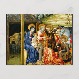 Carte Postale L'Adoration des Mages par Giovanni di Paolo