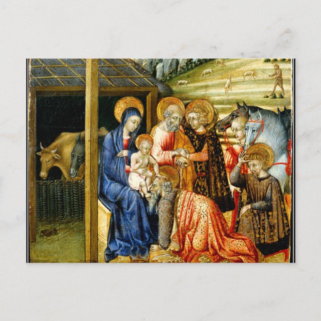 Carte Postale L'Adoration des Mages par Giovanni di Paolo (Devant)