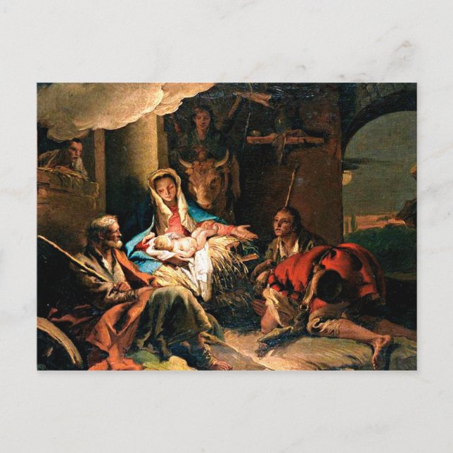 Carte Postale L'Adoration des Shepherds (Devant)