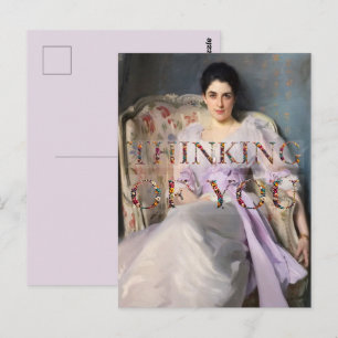 Carte Postale Lady Agnew de Lochnaw 1864 Penser à vous