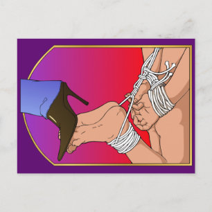 Carte postale Lady Boot