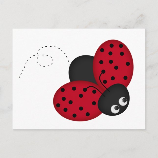 Carte postale Lady Bug Luck (Devant)