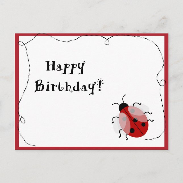 Carte Postale Lady Bug Post Card (Devant)