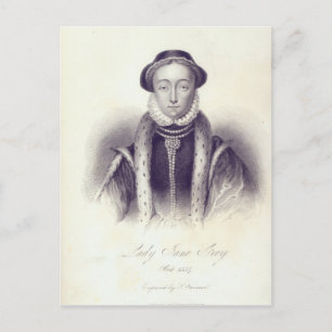 Carte Postale Lady Jane Grey, gravée par S. Freeman
