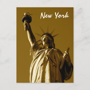 Carte Postale Lady Liberty (sépia)