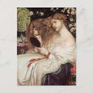 Carte Postale Lady Lilith by Rossetti, Vintage Victorian Portait