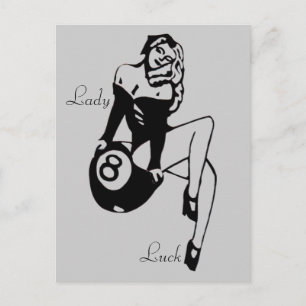 Carte Postale Lady Luck