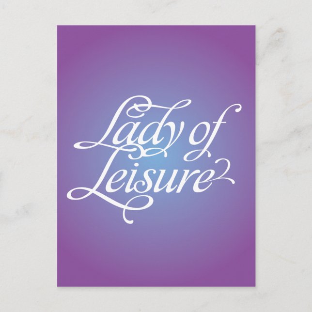 Carte Postale Lady Of Leisure 4B (Devant)