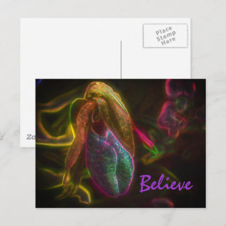 Carte Postale Lady Slipper Croit Des Mots Inspirants